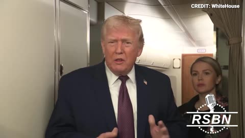 WATCH: President Trump Holds a Press Gaggle on Air Force One - 01/11/26