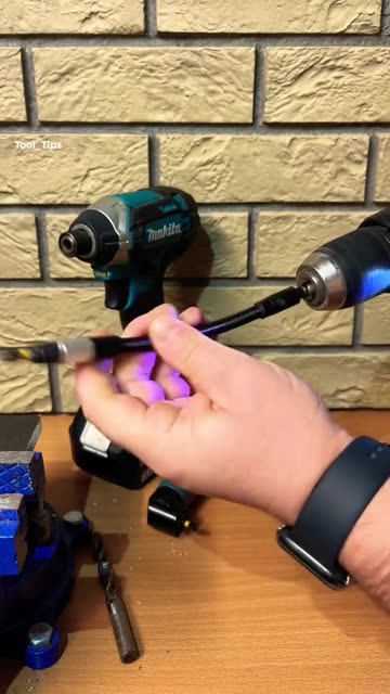 Flexible Drill Bit Extension in Workshop Setting