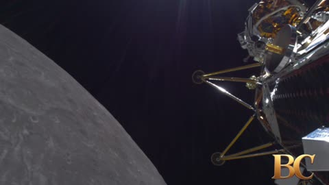 Private lunar lander may have fallen over while touching down near the moon’s south pole
