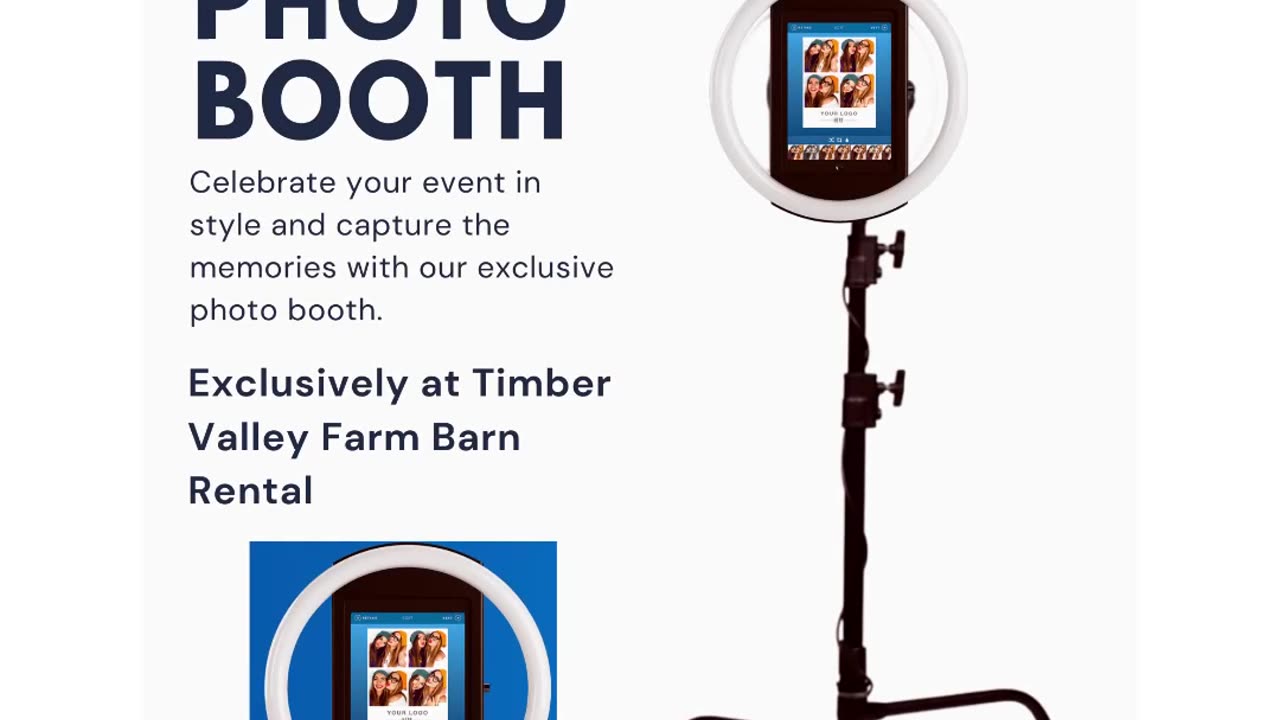 Photo Booth at Timber Valley Farm Barn Rental Wedding & Event Venue