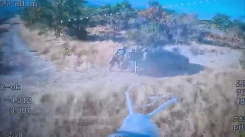 FPV drone attack on Ukrainians near Pokrovsk