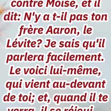 "La Colère de Dieu contre l'Hésitation de Moïse" Exode 4:14#shorts #youtubeshorts #ytshorts #jesus