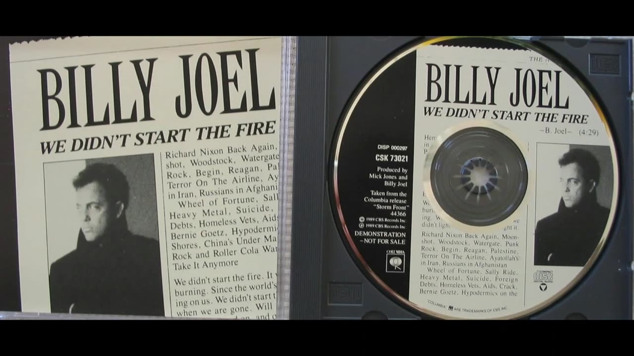 Billy Joel We Didn't Start The Fire 1989