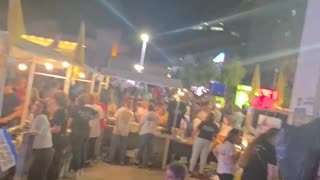 Hostage Square in Tel Aviv - "We Love America and President Trump"