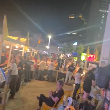 Hostage Square in Tel Aviv - "We Love America and President Trump"