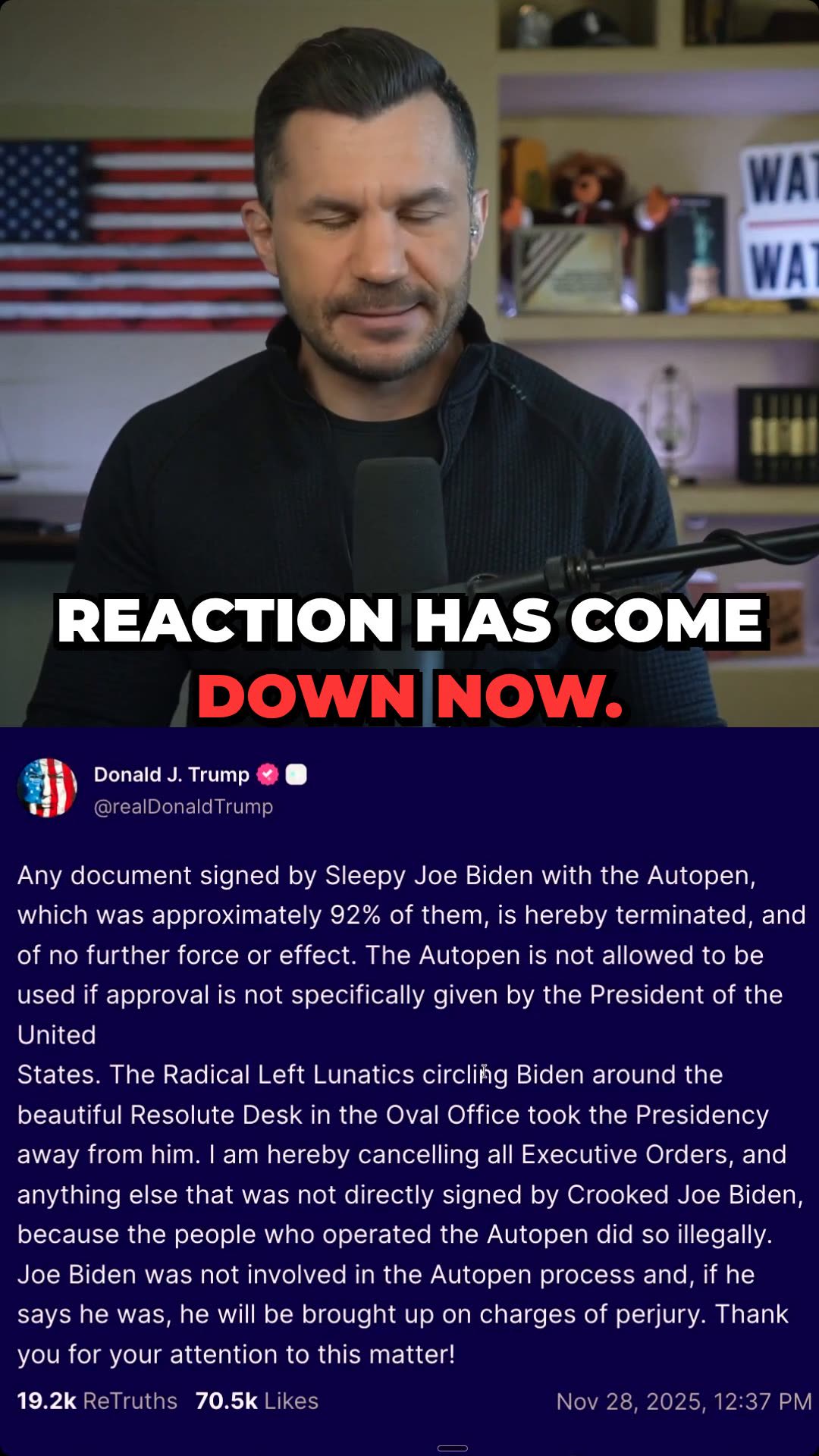 Trump Says Biden’s Documents Are INVALID