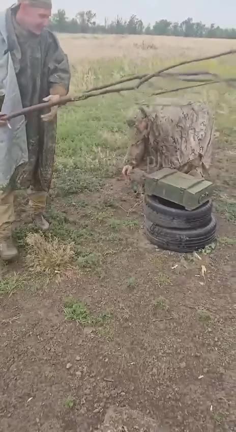 Russian Soldiers Having Fun Practicing Their Demise
