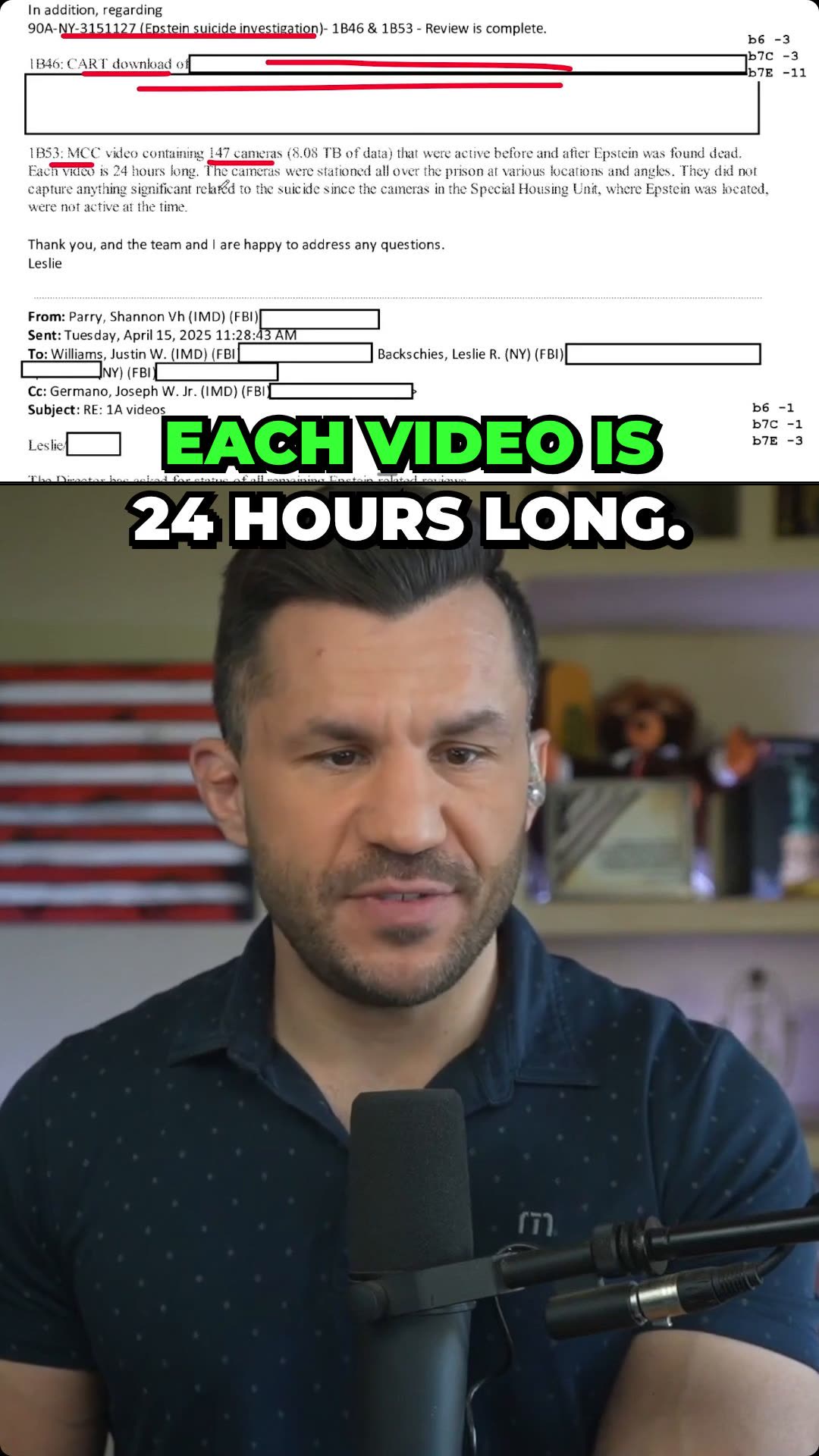 147 Cameras Rolling EXCEPT the One on Epstein