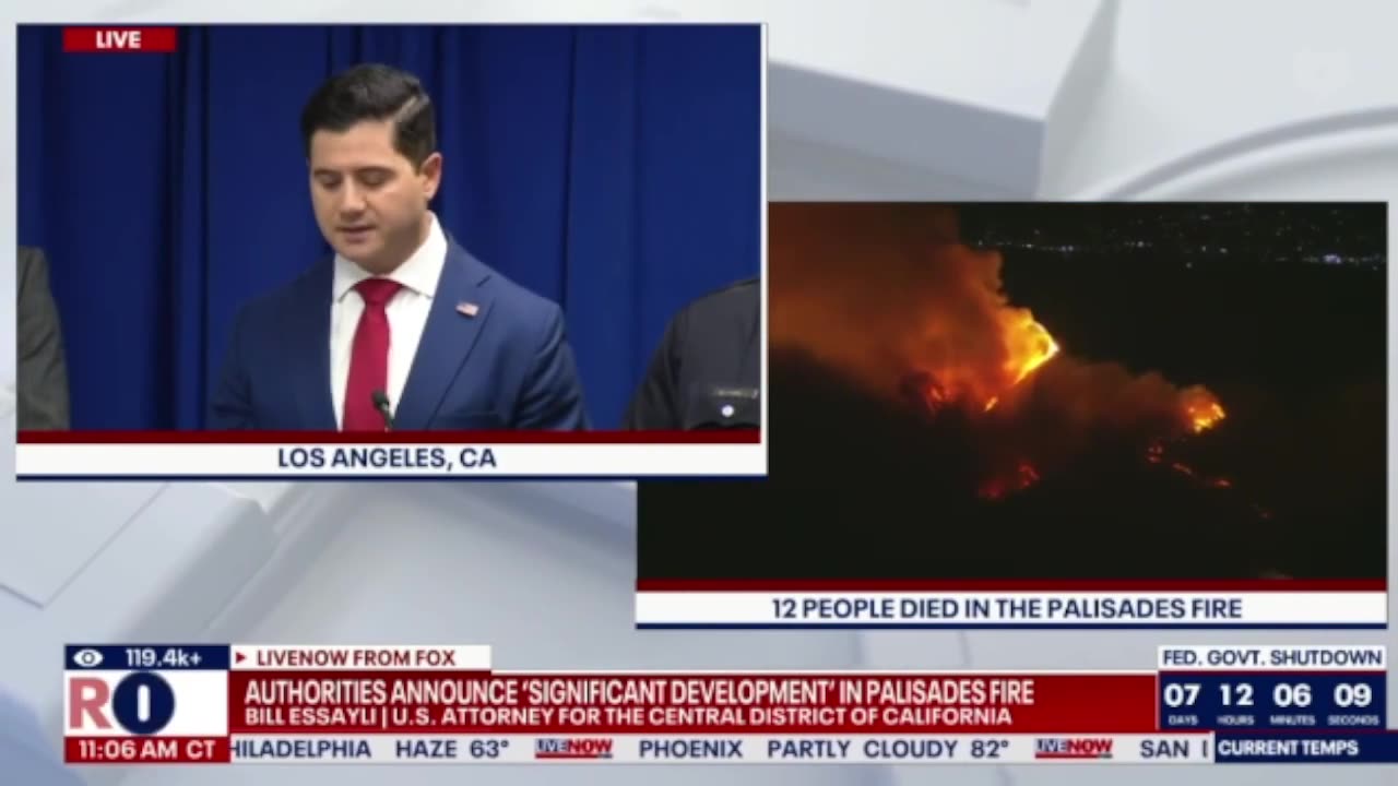 Authorities say Jonathan Rinderknecht was arrested & charged for allegedly starting Palisades Fire