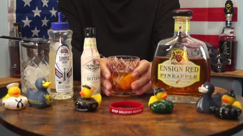 PVT Joseph Gala - Ensign Red Pineapple Whiskey Old Fashioned