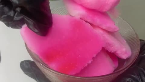 Cotton Candy ice cream cubes #asmr #shorts #shortvideo #cottoncandy #icecream #satisfying