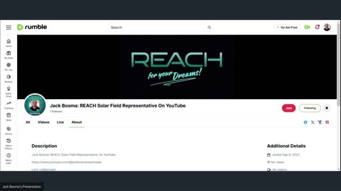 Jack Bosma: REACH Solar Field Representative On YouTube