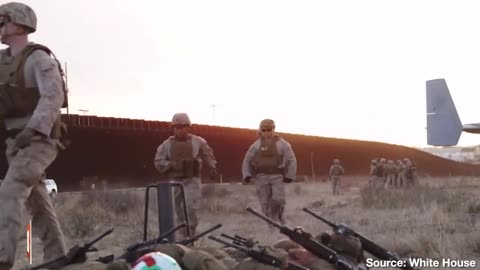 U.S. Marine Corps Troops Helping to Secure the Southern Border