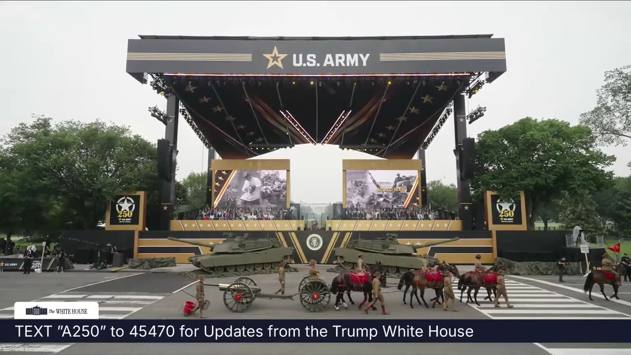 President Trump Participates in the 250th Anniversary of the U.S. Army Grand Military Parade