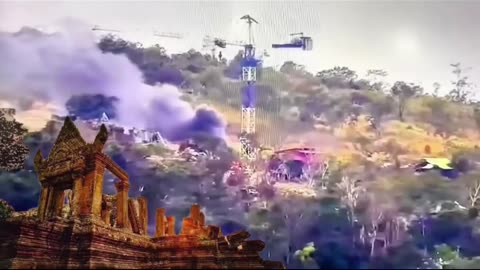 Thai soldiers shelled the Preah Vihear Temple, a UNESCO World Heritage Site,