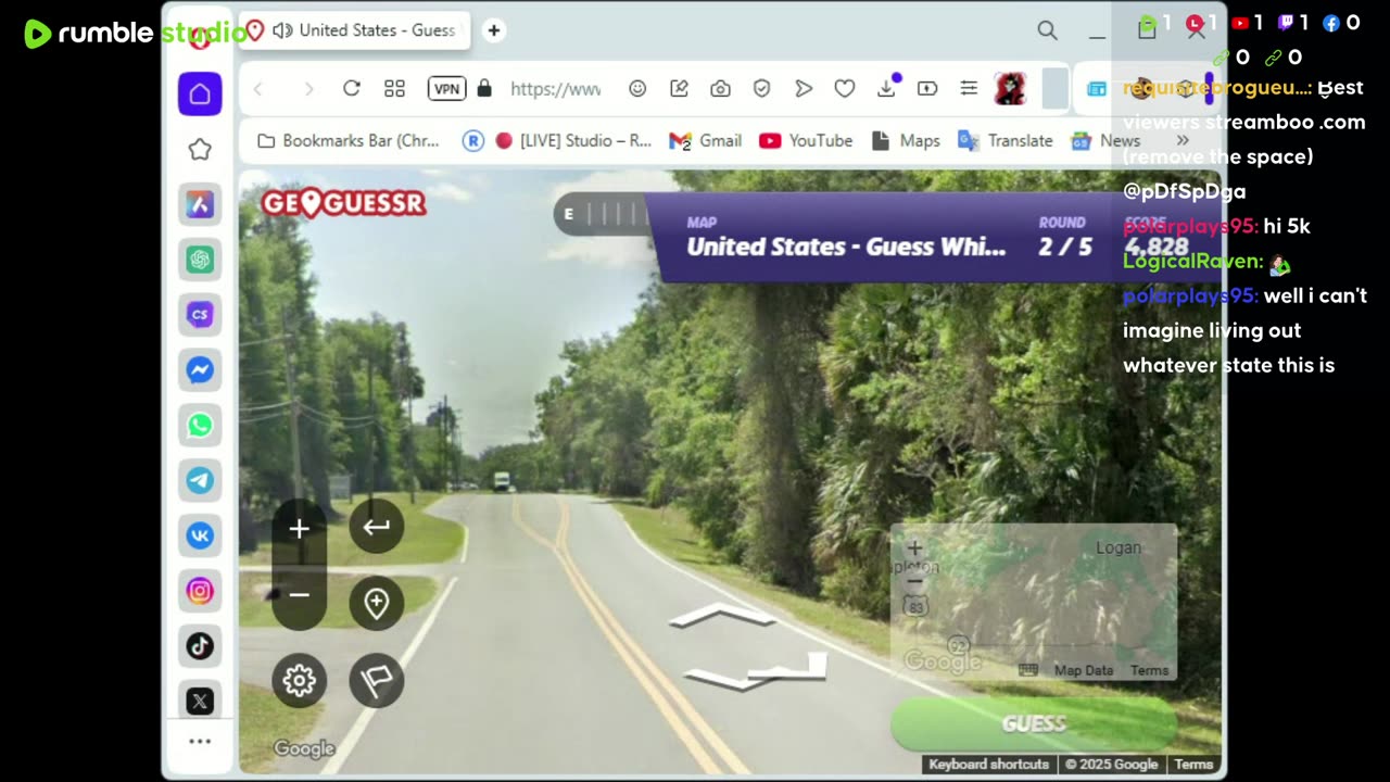 Hallioeen day on geoguessr of the u.s.