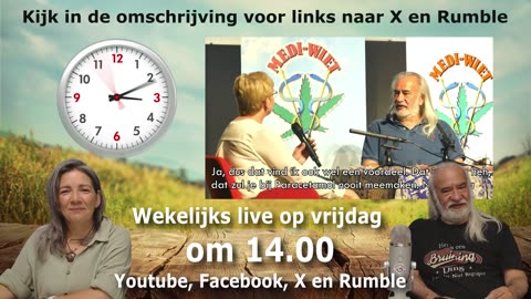 Iedere vrijdag om 14.00 gaan we live!