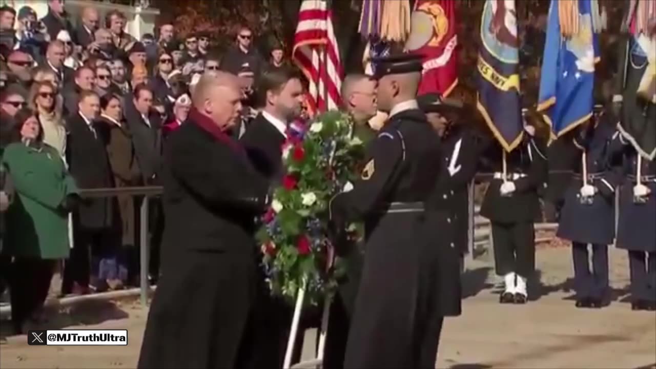 Tomb of the Unknown Soldier at Arlington National Cemetery on Veterans Day