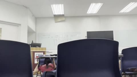 College Class Interrupted by Powerful Earthquake