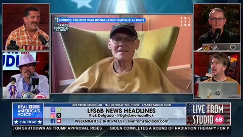 JAMES CARVILLE IS “STILL A DEMOCRAT LUNATIC”