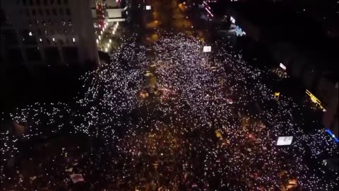 Mass protests in Serbia against President Vucic its still ongoing...