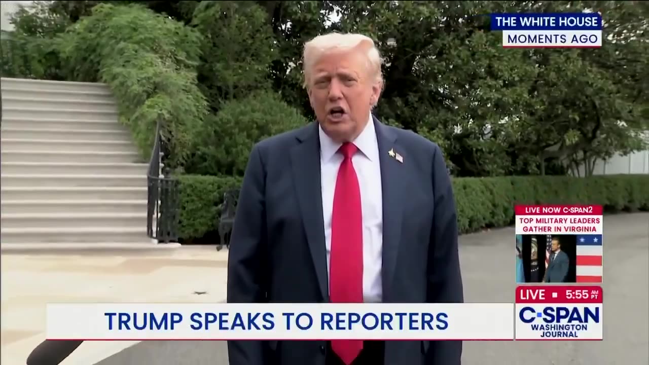 President Trump: "I'm going to be meeting with generals and with admirals and with leaders