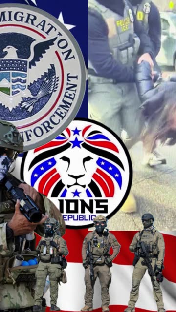 SAVING AMERICA FROM THE COMMIES AND LEECHES. Lions Republic loves and supports our I.C.E AGENTS!