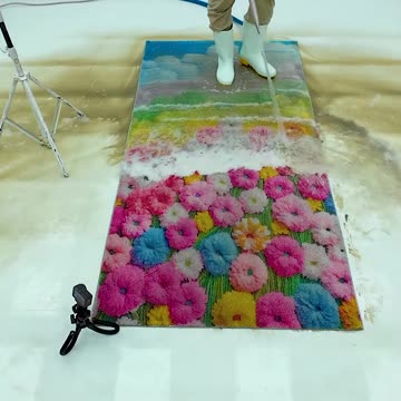 Beautiful Carpet: Colorful Flowers Hidden Behind The Mud - Satisfying Video #shorts