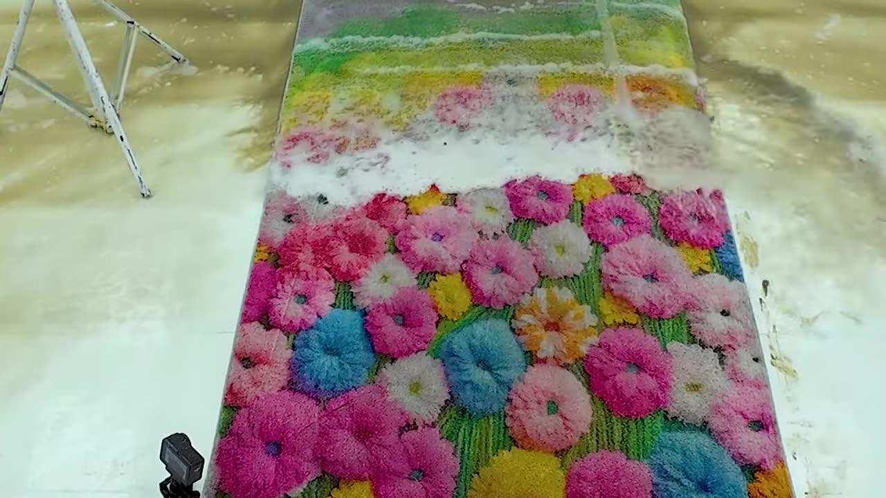 Beautiful Carpet: Colorful Flowers Hidden Behind The Mud - Satisfying Video #shorts