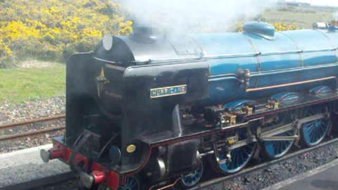 Hurricane Steam Train Stationary At Dungeness In Kent, UK 2019