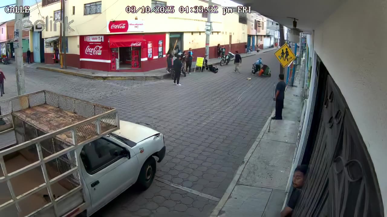 Dropped Ball Wrecks Motorcyclist