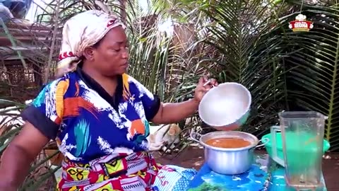 World Food Day Special 🌍 | How to Make Cow Meat Light Soup with Fufu | Village Cooking Ghana Style!