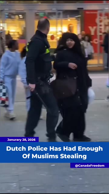 Dutch Police Fed up With Muslims Stealing