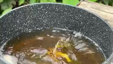 Cook bannana flowers