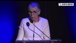 British political commentator Melanie Phillips mocks Christianity at a conference in New York | They stole another races identity and scrolls then mistranslated it on purpose to serve their purpose. That’s why it’s so easy to mock