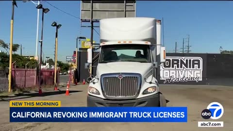 California is revoking 17,000 commercial driver's licenses from illegal aliens. 👏