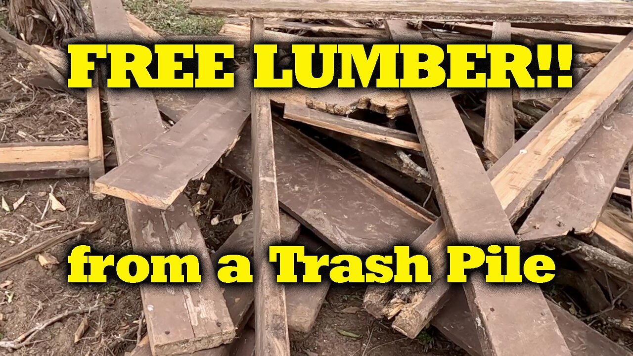 Free Lumber from Trash piles