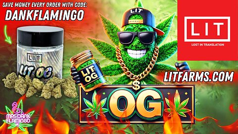 Getting Blazed on some LIT OG from LIT Farms! Mrs Dank Flamingo Review!!