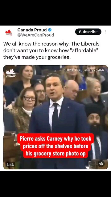 Pierre Poilievre - Mark Carney- Affordability - Canada 🇨🇦