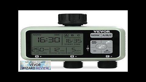 VEVOR Water Timer 3 Outlets Hose Watering Sprinkler Timer with 3 Independent Review