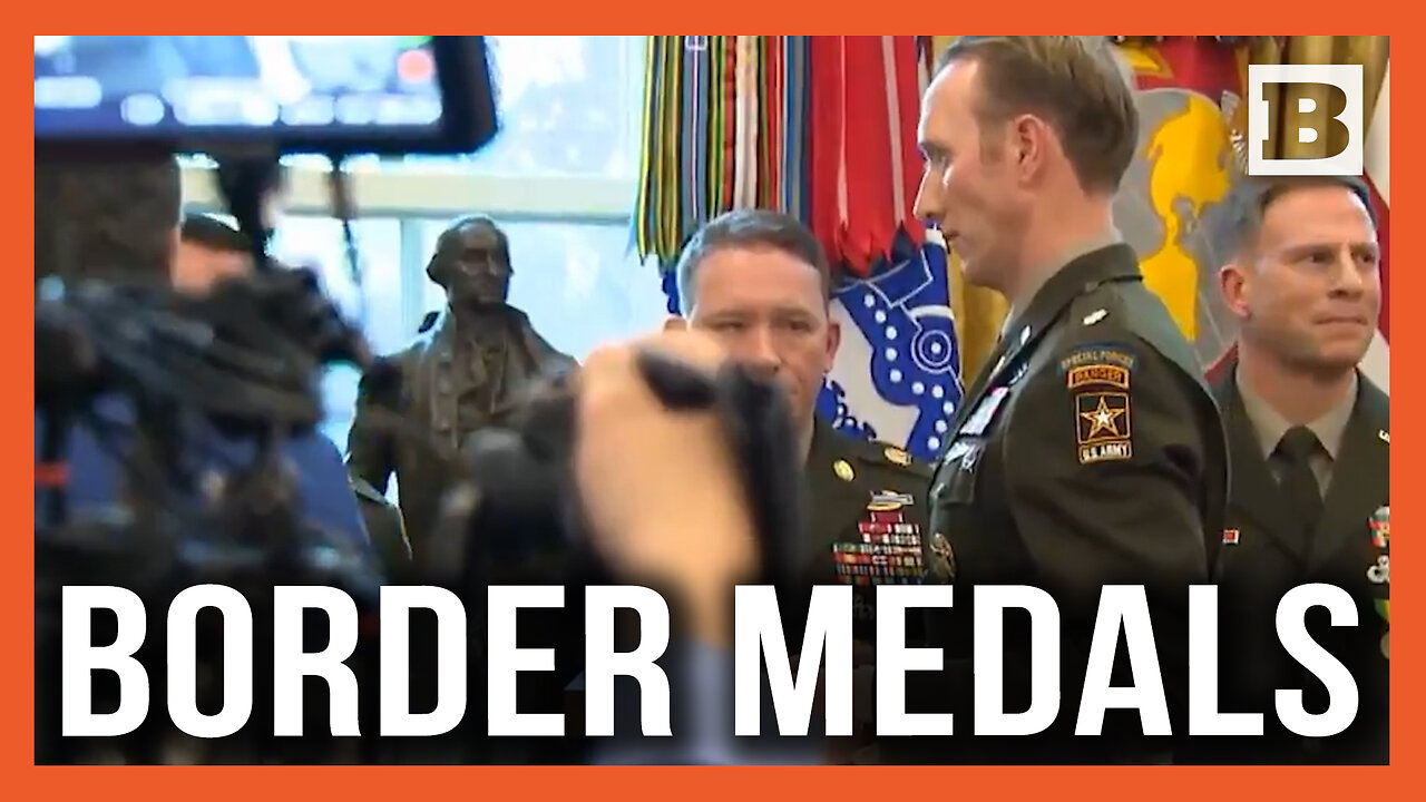 Trump Presents Mexican Border Defense Medals to Servicemembers