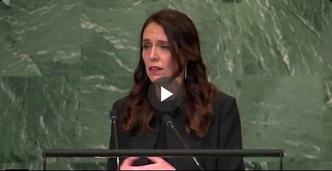 Speaking at the United Nations, WEF Young Global Leader Jacinda Ardern declares war...