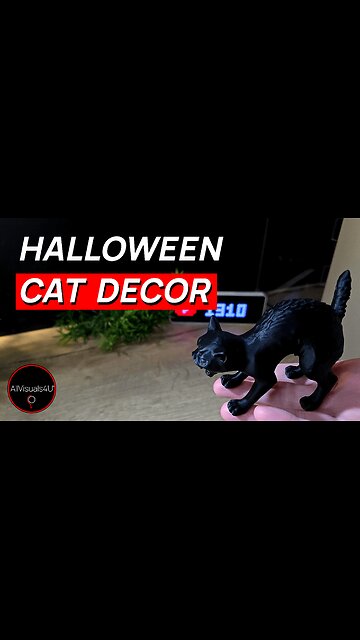 😺 Halloween Cat Decor - 3D Printed Halloween Decorations - Halloween 3D Printables | #Shorts