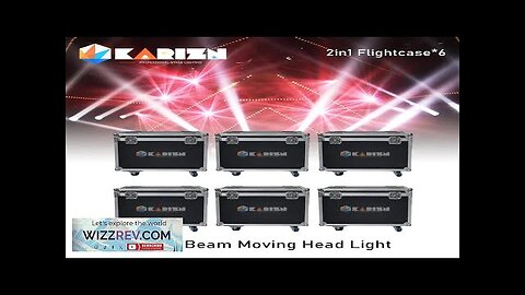 No Tax 6Pcs Flightcase For Stage Light 230W Moving Head Beam Stage Review