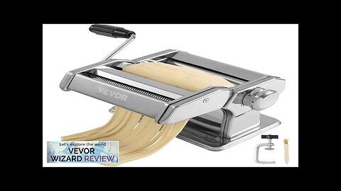 VEVOR Pasta Maker Machine 9 Adjustable Thickness Settings Noodles Maker Stainless Steel Review