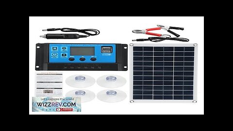 100W Solar Panel kit 12V battery Charger 10-100A LCD Controller For Caravan Review