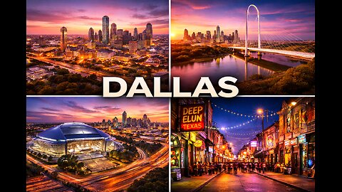 Dallas, Texas 4K ❤️🏙️