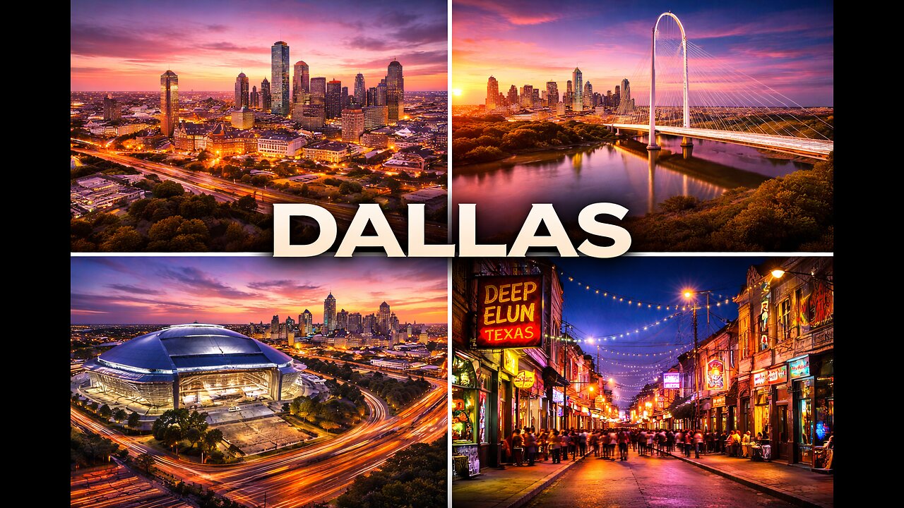 Dallas, Texas 4K ❤️🏙️