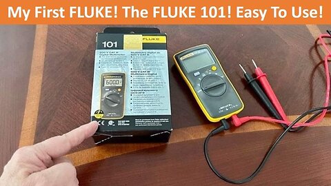 Got my first FLUKE! The FLUKE 101. Quick "Open Box" & How to Use The Multimeter Around the House