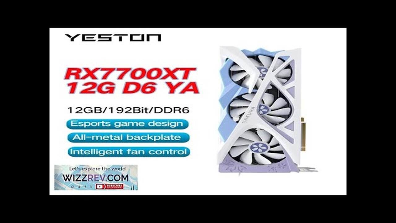 Yeston RX7700XT 12G D6/RX7800XT 16G D6 Graphics Card Gaming GDDR6 NVIDIA 5NM Review